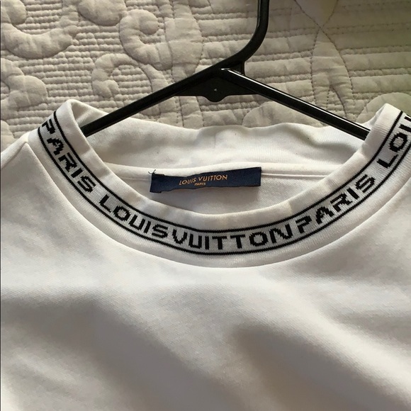 Louis Vuitton white dress long Tee Tees Long Sleeve